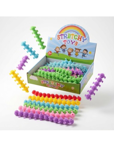 Soft Rubber Caterpillars Stretchy Toys (50Pcs)