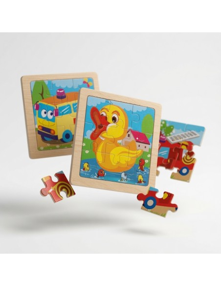 9Pcs Wooden Puzzle Game