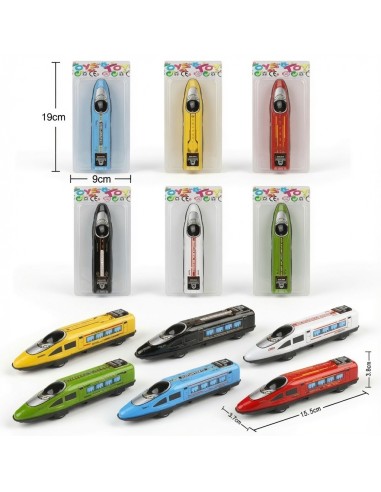 Iron Pullback High-Speed Train