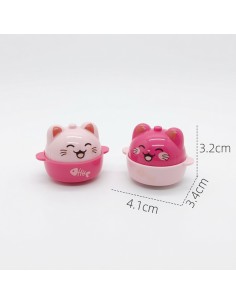Pink Chubby Small Clay Pot 2