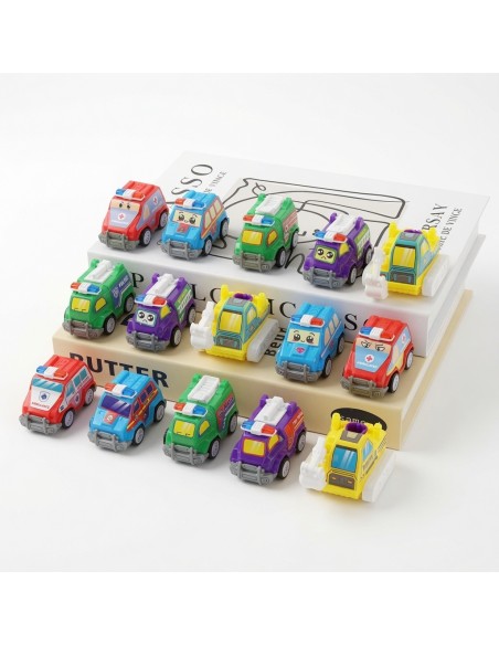 Multiple Pullback Cartoon Cars