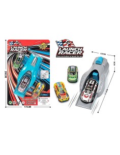 Pack Of 3 - Iron Catapult Race Cars With Catapult