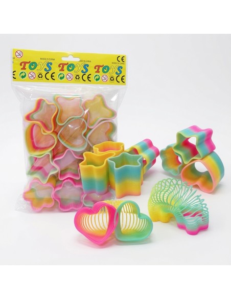 Rainbow Springs In Different Shapes 12pcs