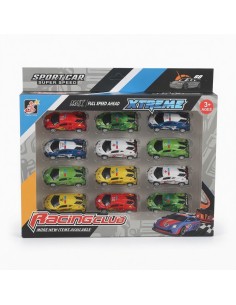 Metal Pullback Police Cars 12pcs