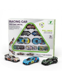 Metal Pullback Bouncing Cars 8pcs