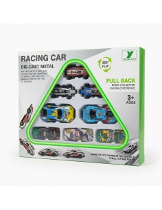 Metal Pullback Bouncing Cars 8pcs 2