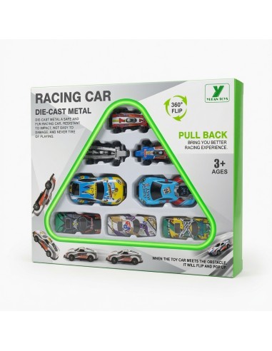 Metal Pullback Bouncing Cars 8pcs