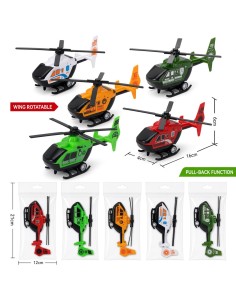 Solid Color Pullback Helicopter