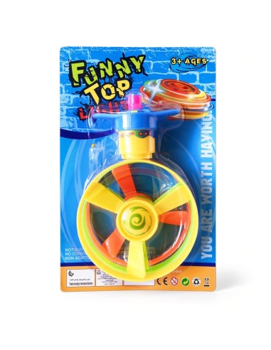 Wind Up Flying Saucer Gyro