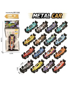 Alloy Sliding Equation Racing Cars 16 ASST.