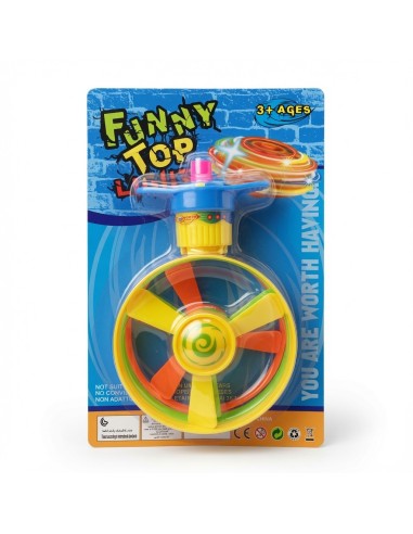 Wind Up Flying Saucer Gyro