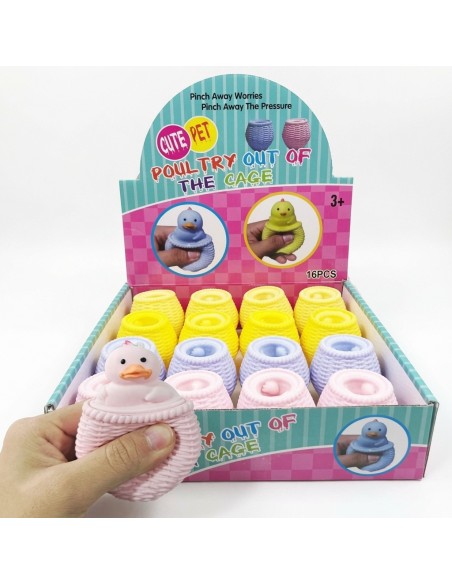 Squeezing Cups Chicken and Duck Cages Squishy Toys