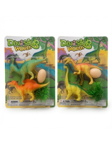 Dinosaurs With Dinosaur Egg 2pcs