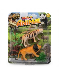 Wild Animals With Tree 2pcs