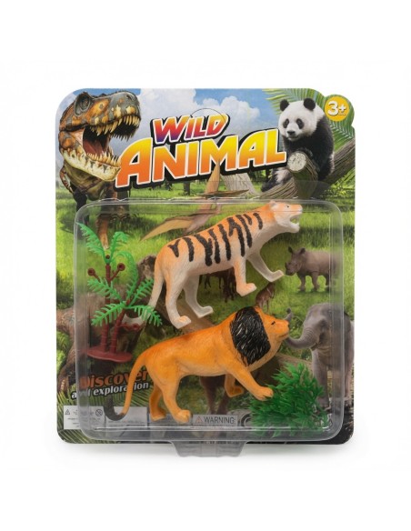 Wild Animals With Tree 2pcs