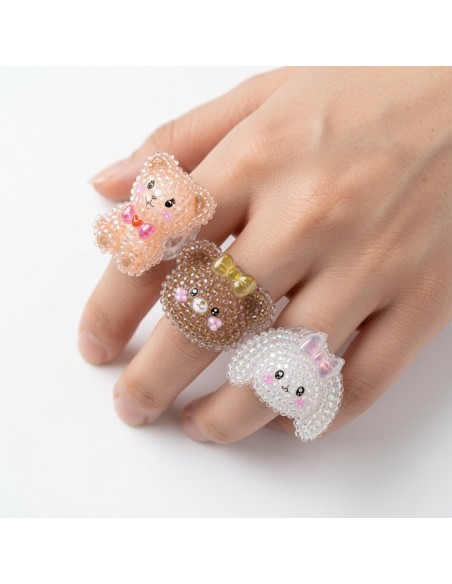 Flashing Glitter Cartoons Rings