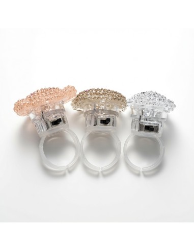 Flashing Glitter Cartoons Rings