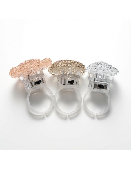 Flashing Glitter Cartoons Rings