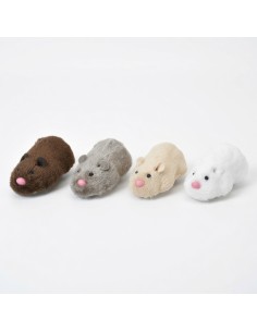 Solid Color Pullback Plush Hamster