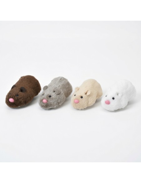 Solid Color Pullback Plush Hamster