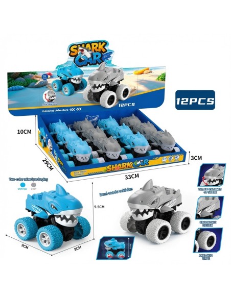 Double Inertial Rolling Shark Cars