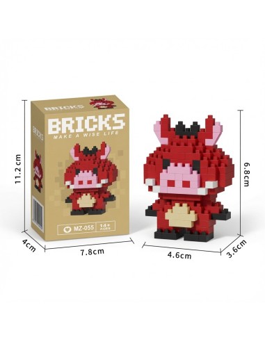 Cartoon Animal Puzzle Building Blocks 140pcs