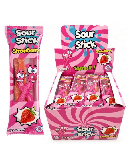 Sour Stick 12Gr Strawberry