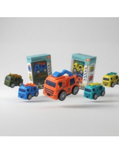 2pcs Solid Color Pullback Military Vehicles 2