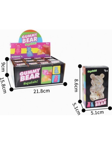 Window Box Light Bear Squishy Toys (12pcs)
