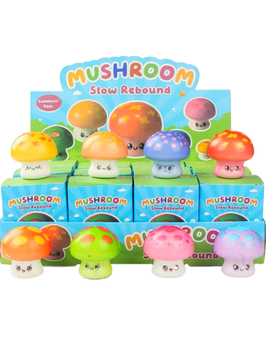 Blind Box Mushroom Squishy Toy (12pcs)