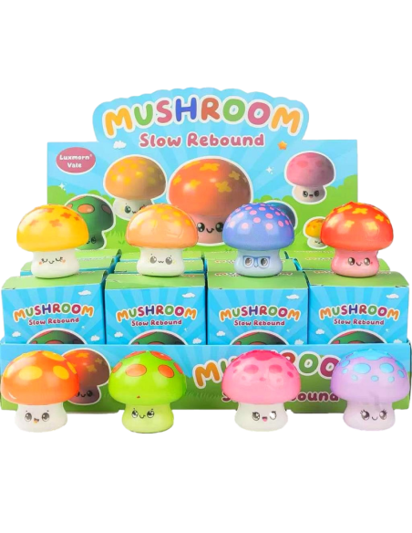 Blind Box Mushroom Squishy Toy (12pcs)