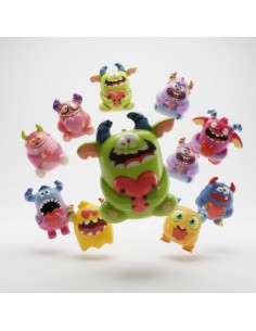 Blind Box Monster Squishy Toy (12pcs)