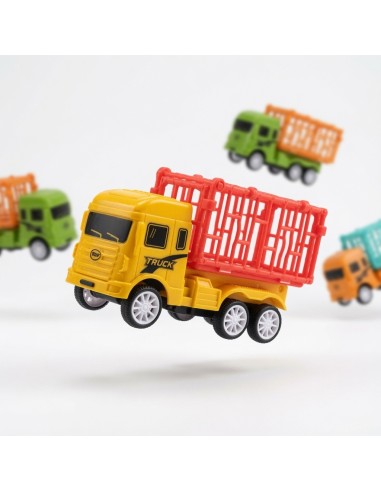 Pullback Animal Cage Transport Vehicles (2pcs)