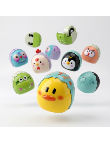 Pullback Eggshell Animal Cars