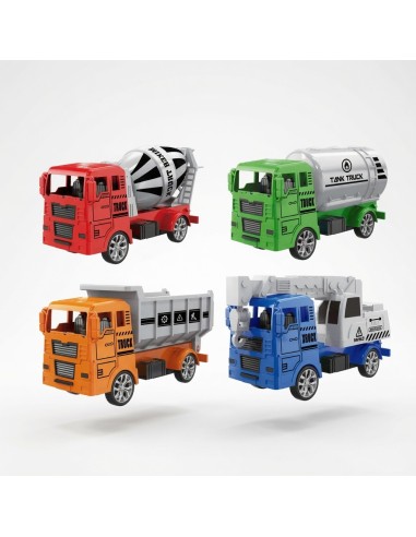 Slided Cartoon Engineering Vehicle