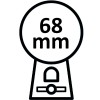 Capsule : 68 mm